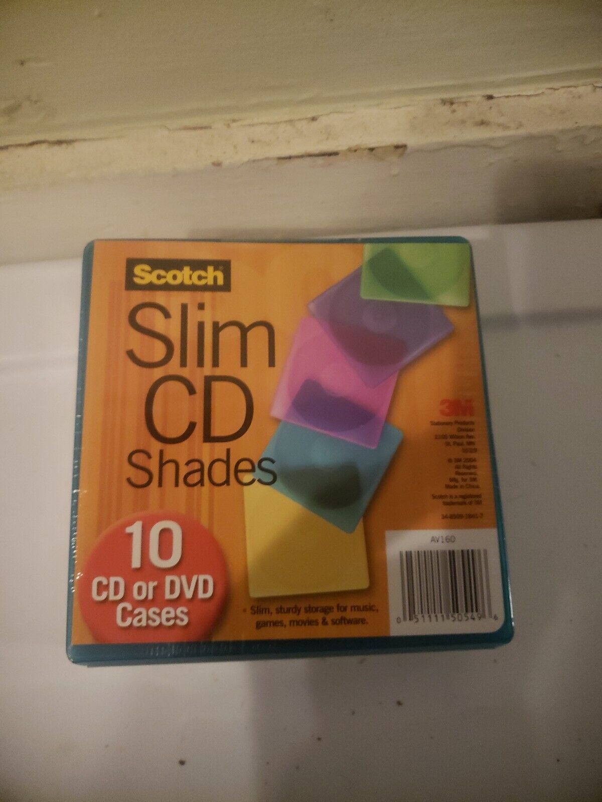 VINTAGE SCOTCH 3M SLIM CD / DVD SHADES / CASES SEALED ~ 10 Pack ~ AV160