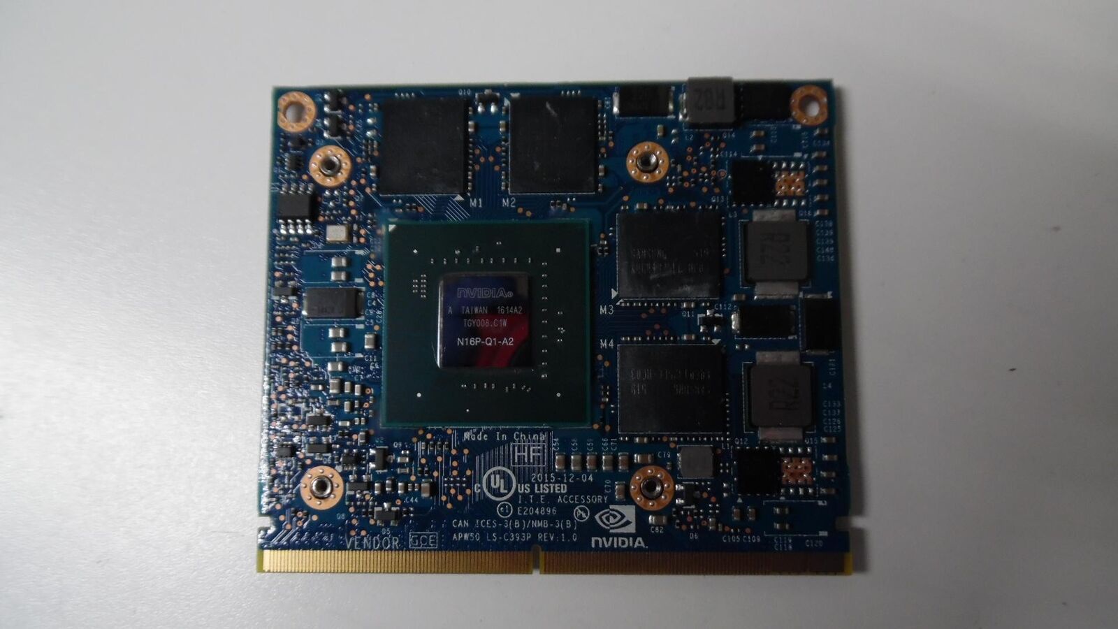 Genuine HP ZBook 15 G3 NVIDIA Quadro M1000M 2GB GPU - 850113-001 - Untested