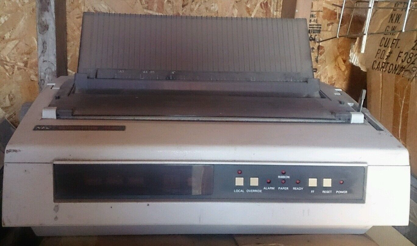 NEC spinwriter 3530 impact printer like daisy wheel - 1980s - retro vintage