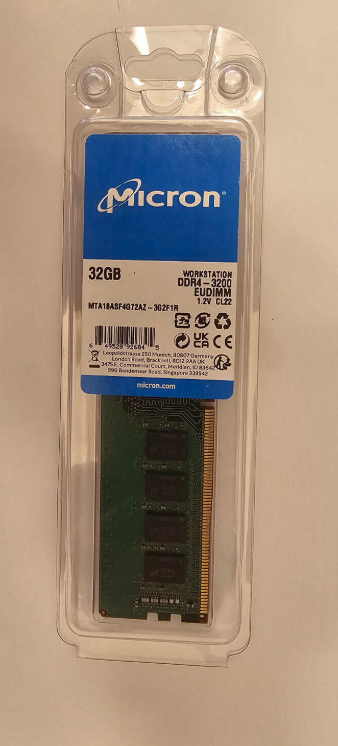 Micron MTA18ASF4G72AZ-3G2F Crucial 32GB 2Rx8 DDR4 SDRAM Memory