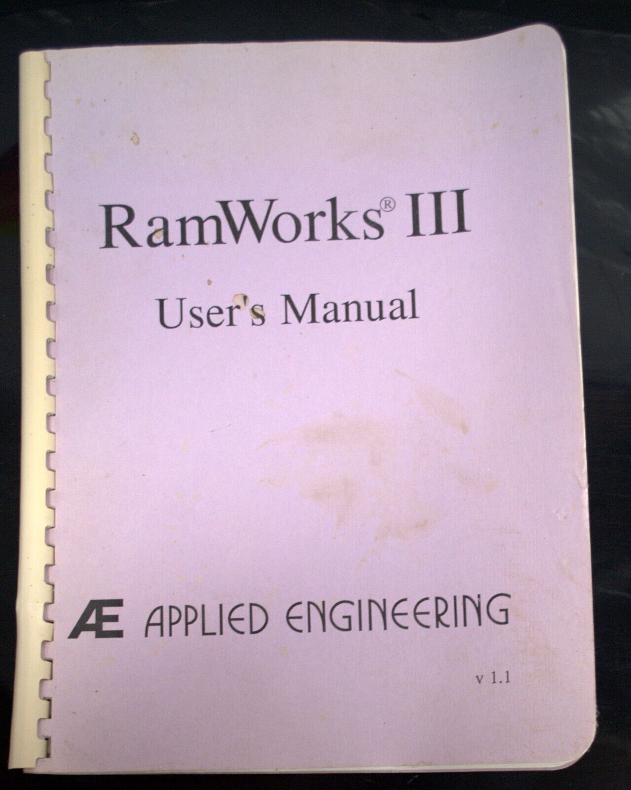 Applied Engineering RamWorks III  User's  Manual