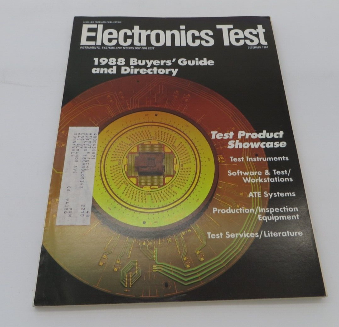 1987 Vintage Computer Magazine Electronics Test 1988 Buyers Guide & Directory