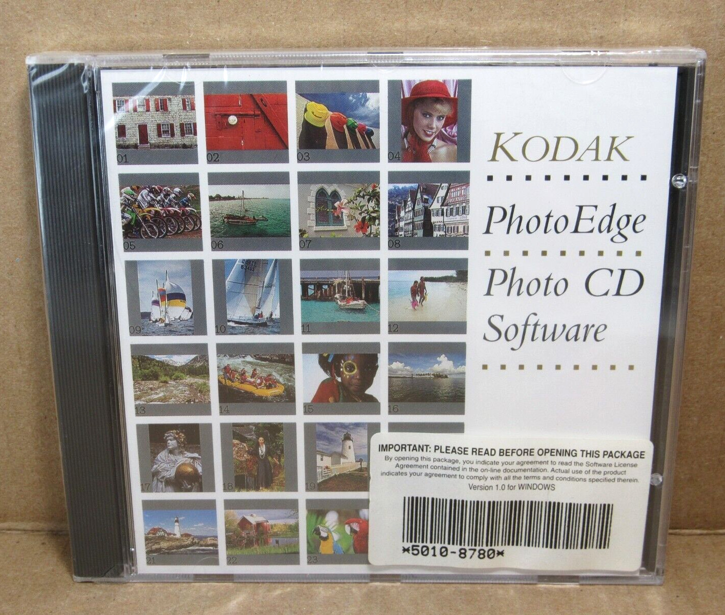 RARE Kodak PhotoEdge Photo CD Software Version 1.0 Vintage 1992 NEW SEALED