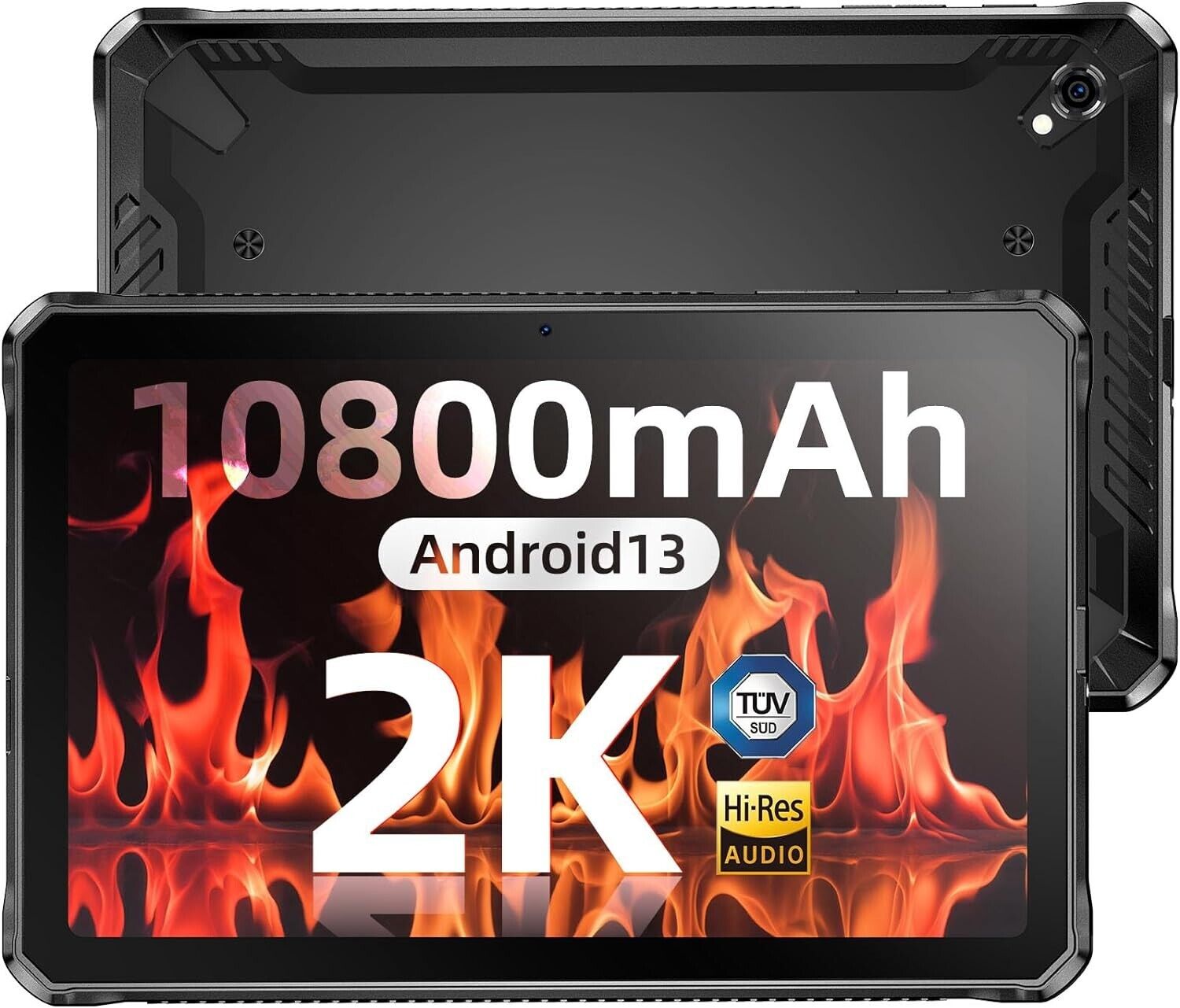 DOOGEE R10 Android 13 10.4 inch 2K Display Rugged Tablet 15GB+128GB Dual SIM 4G
