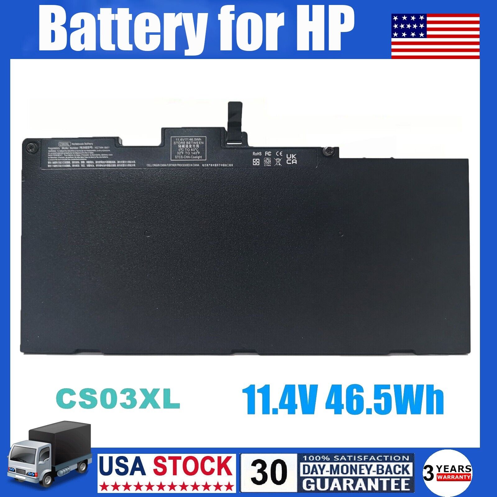 CS03XL Battery for HP Elitebook 745 840 G3 G4 854108-850 800513-001 Notebook US