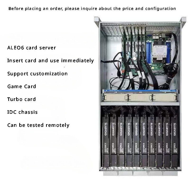 ALEO 6 card 8-card chassis 4u graphics card 4090 gaming turbo card GPU server