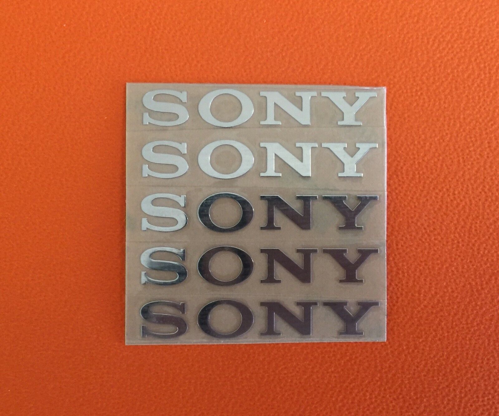 5 pcs Sticker for Sony Silver Logo TV PlayStation Game Laptop Desktop 60mm x10mm