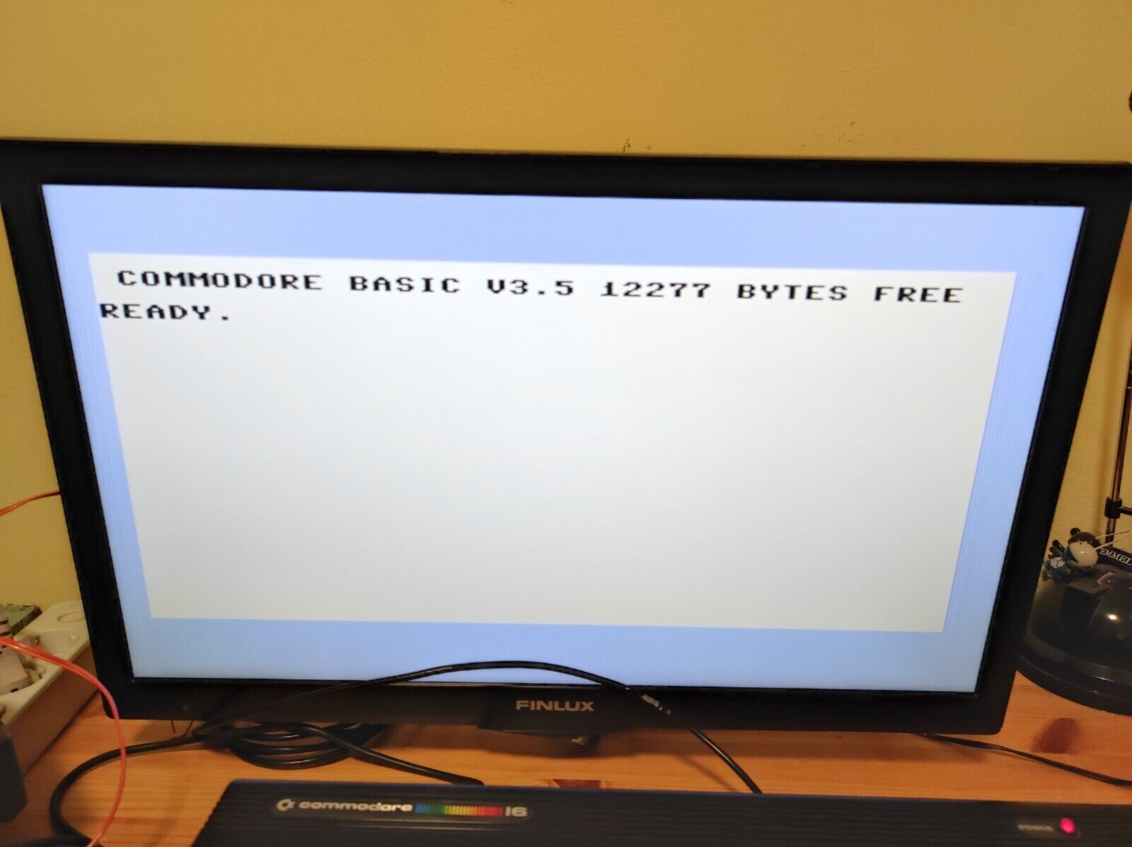Vintage Commodore 16 Computer Tested Working. Box, Joystick, Manual...