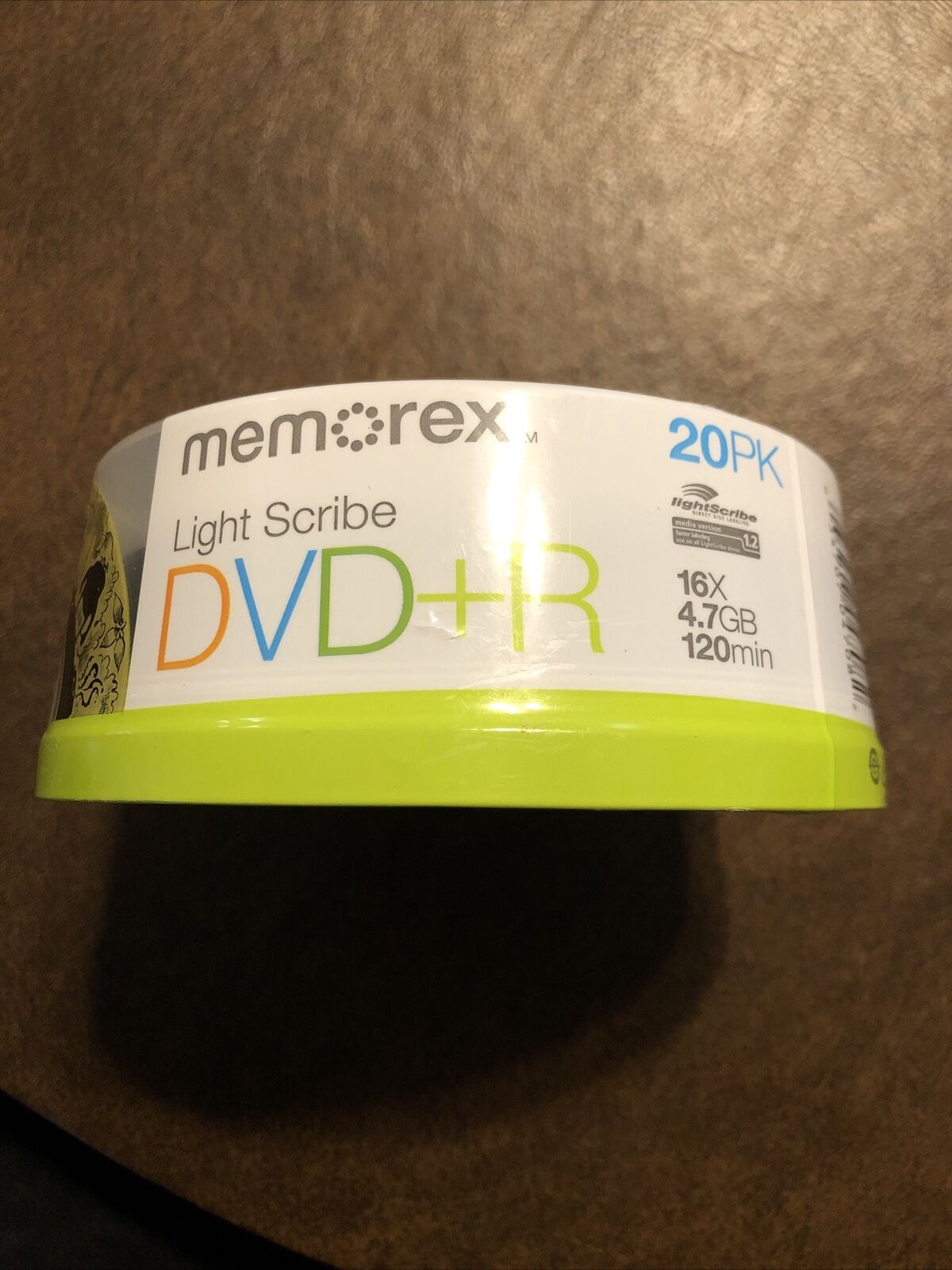 Memorex DVD-R 20 Pack 16X 4.7GB 120 Min Brand New Factory Sealed