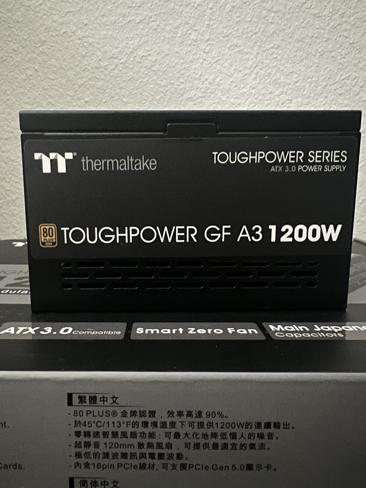 Thermaltake Toughpower GF3 ATX 1200W 80+ Gold Modular Power Supply Used