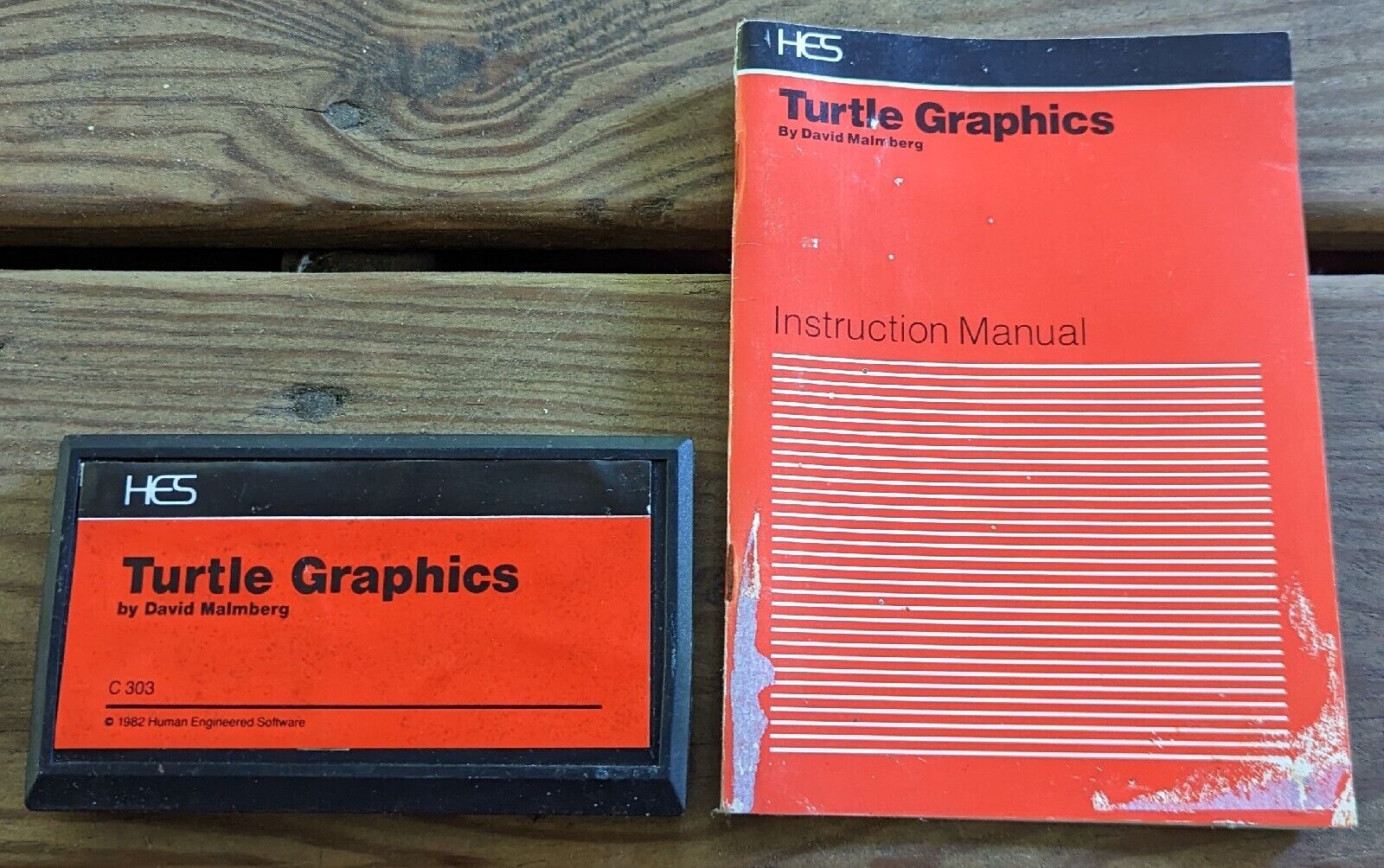 Commodore VIC-20 Cartridge HES Turtle Graphics 1982 Cartridge & Manual 