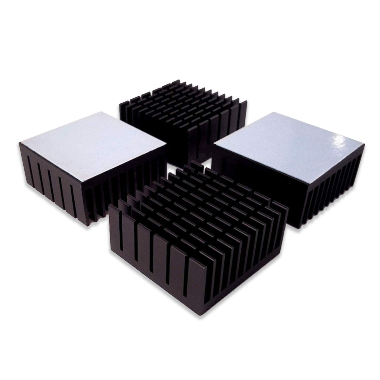 Easycargo 8Pcs 40Mm Heatsink Kit 40X40X20Mm + 3M8810 Thermal Conductive Adhesive