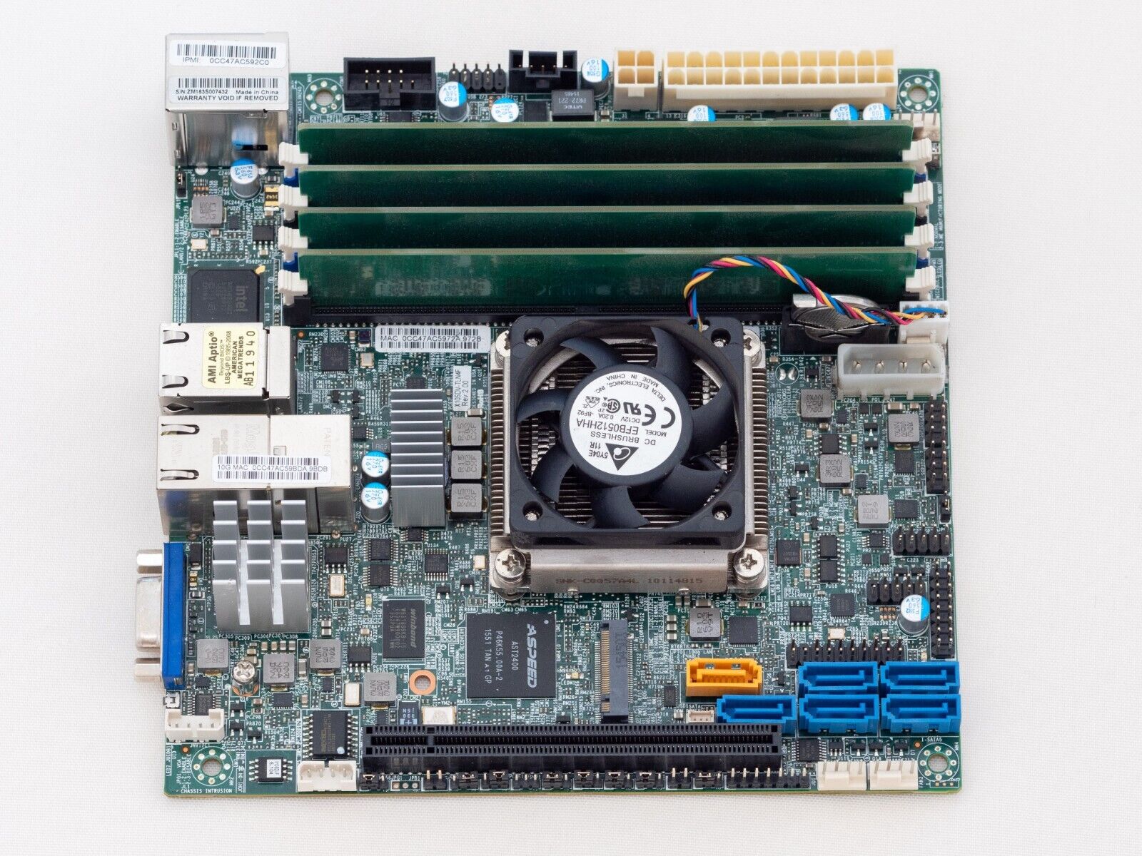 Supermicro X10SDV-TLN4F Xeon D-1541 8-Core Server Motherboard + 16GB DDR4 RAM