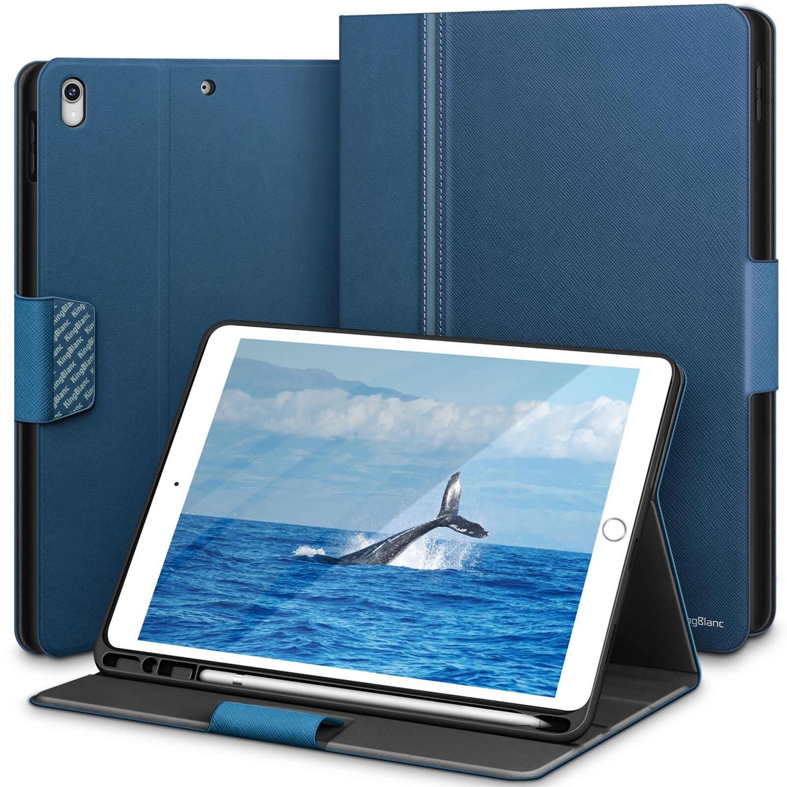 KingBlanc iPad Air 3rd Generation/iPad Pro 10.5 inch Notebook Type Case Compatib
