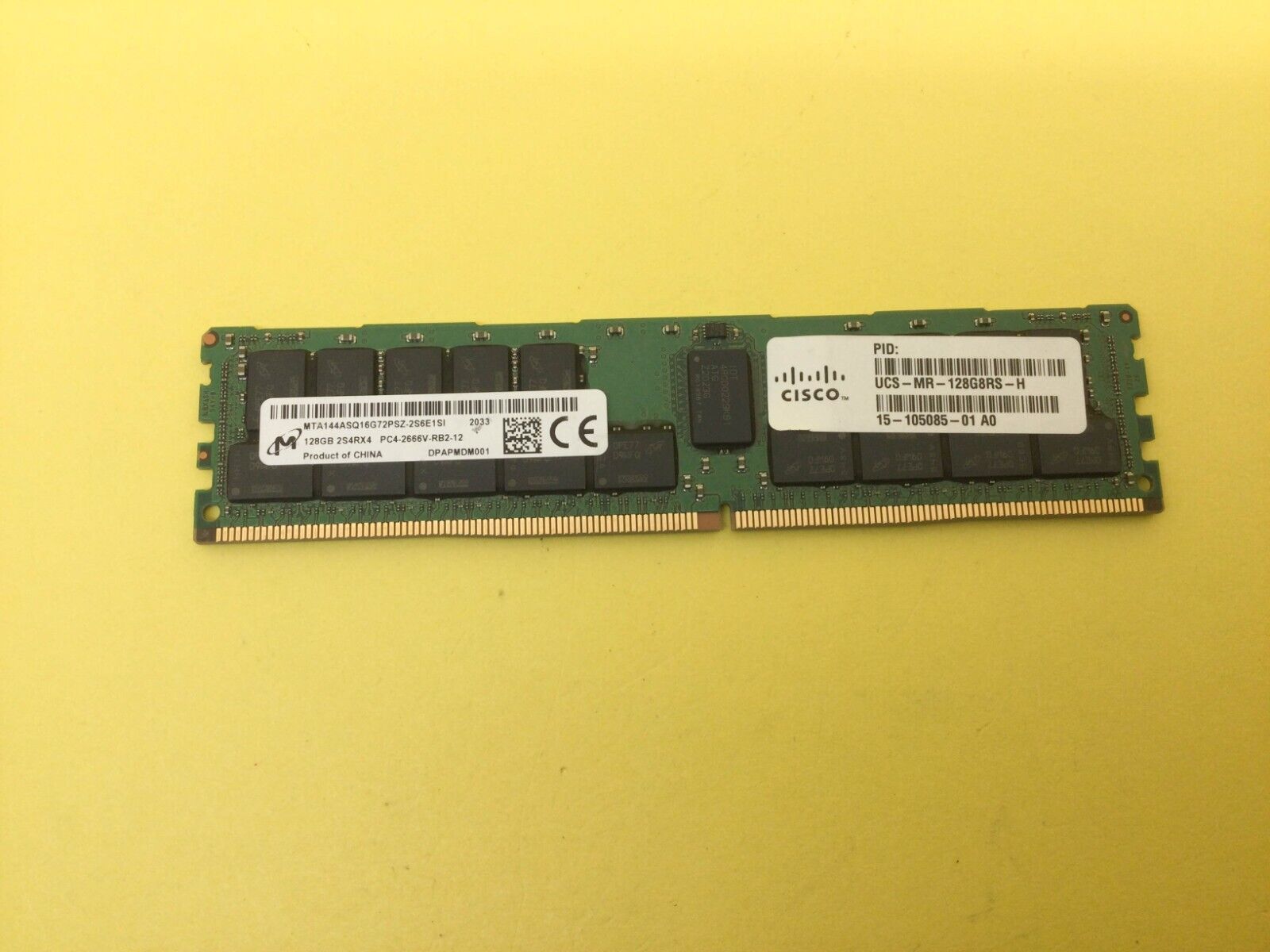 MICRON 128GB 2S4RX4 PC4-2666V DDR4 SERVER MEMORY MTA144ASQ16G72PSZ-2S6E1
