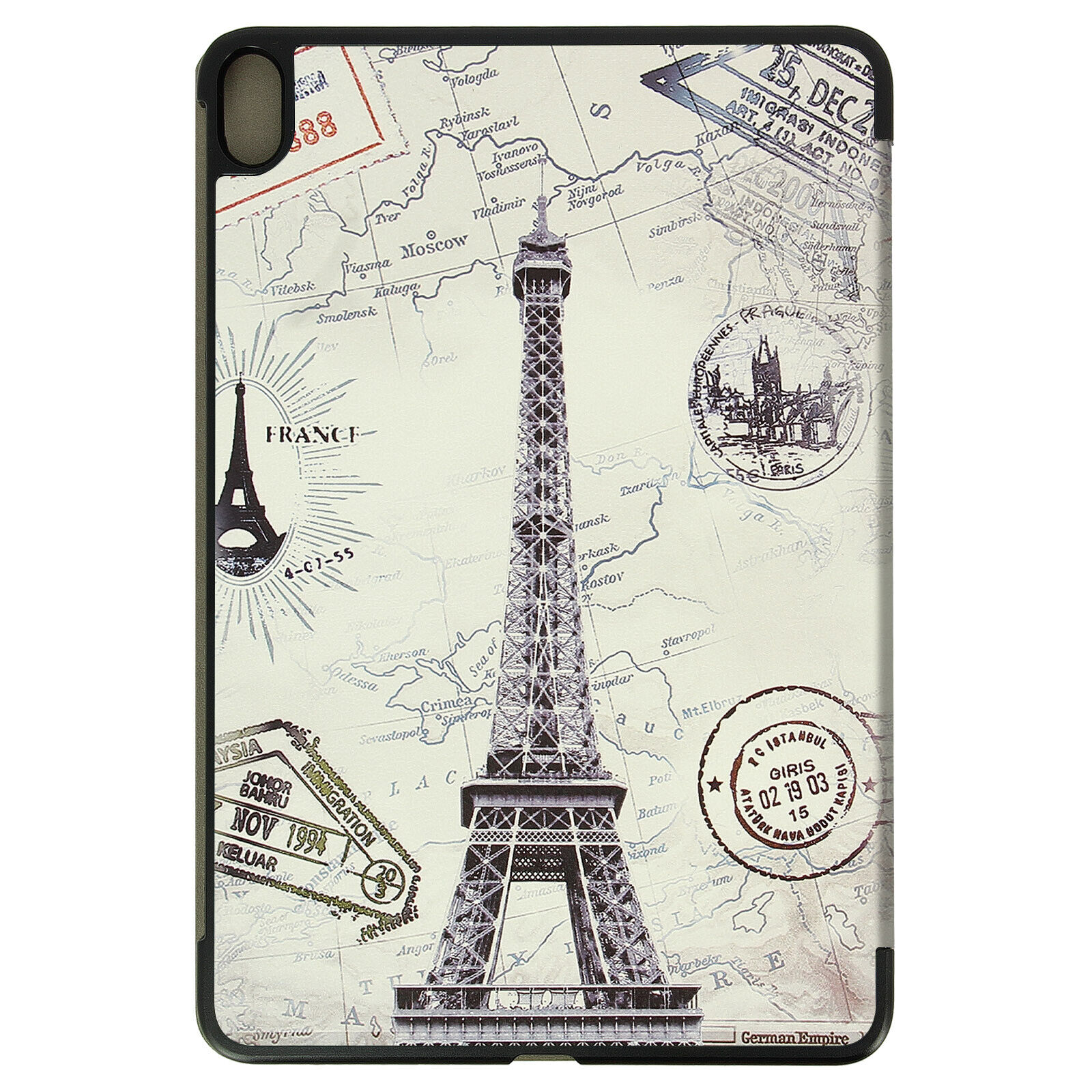 Cover for iPad Air 2020 Tri-Fold with Eiffel Tower Paris Design
