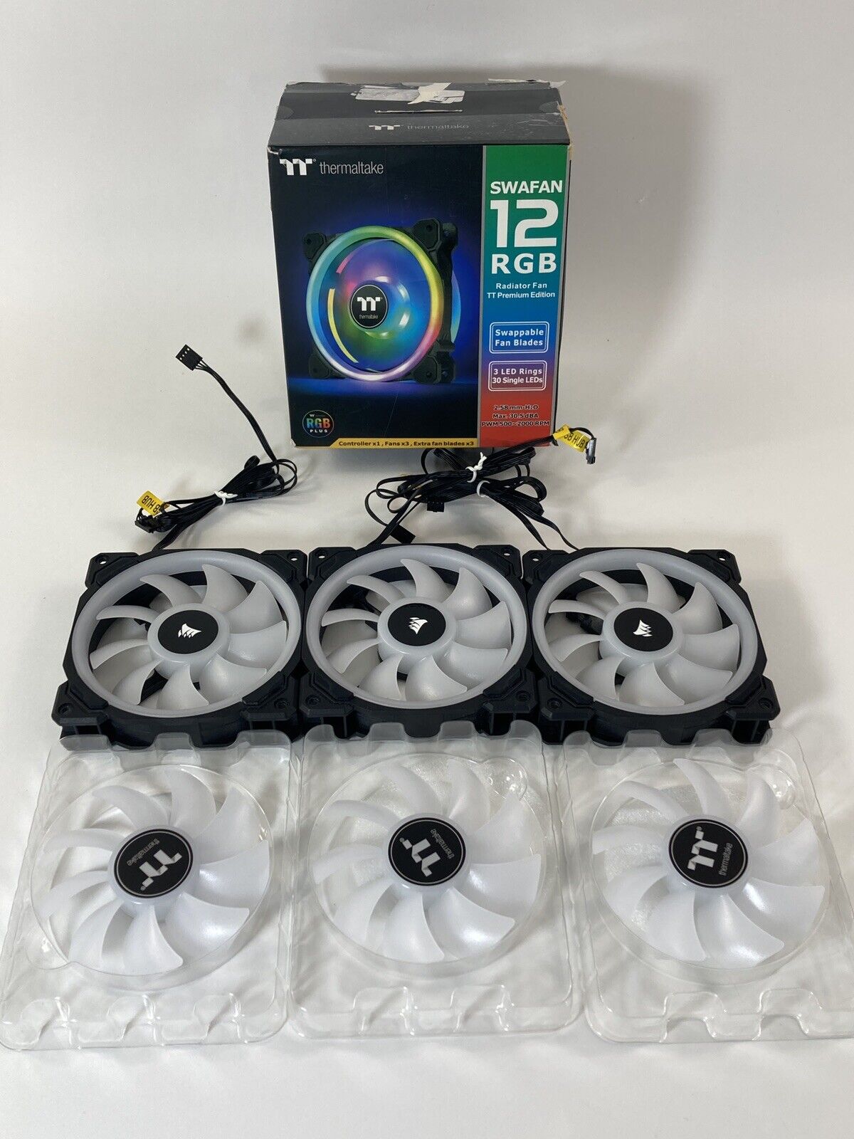 Thermaltake SWAFAN EX12 RGB | PC Cooling Fan | TT Premium Edition | 3 Pack