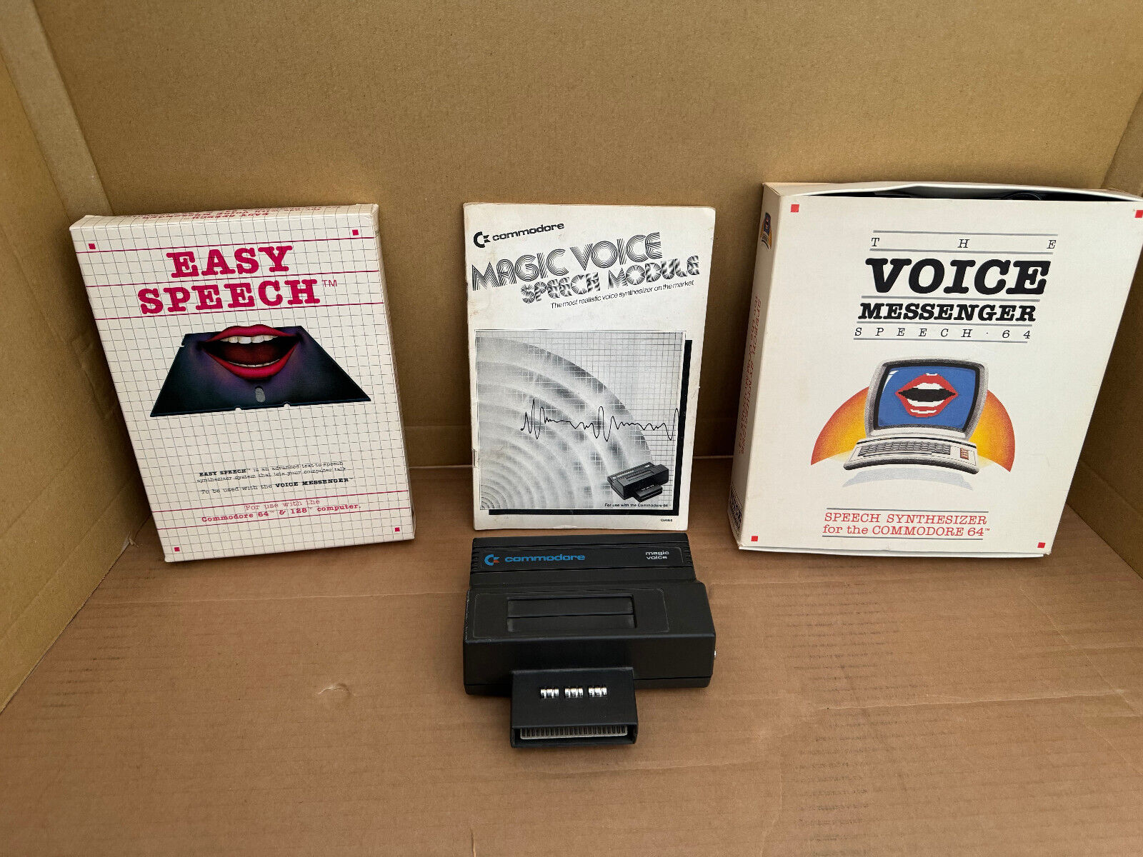 Commodore Magic Voice Speech Module and The Voice Messenger Speech Module