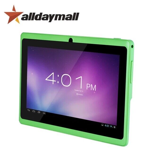 ALLDAYMALL A88X Q88 8gb WiFi Tablet Green BRAND NEW 