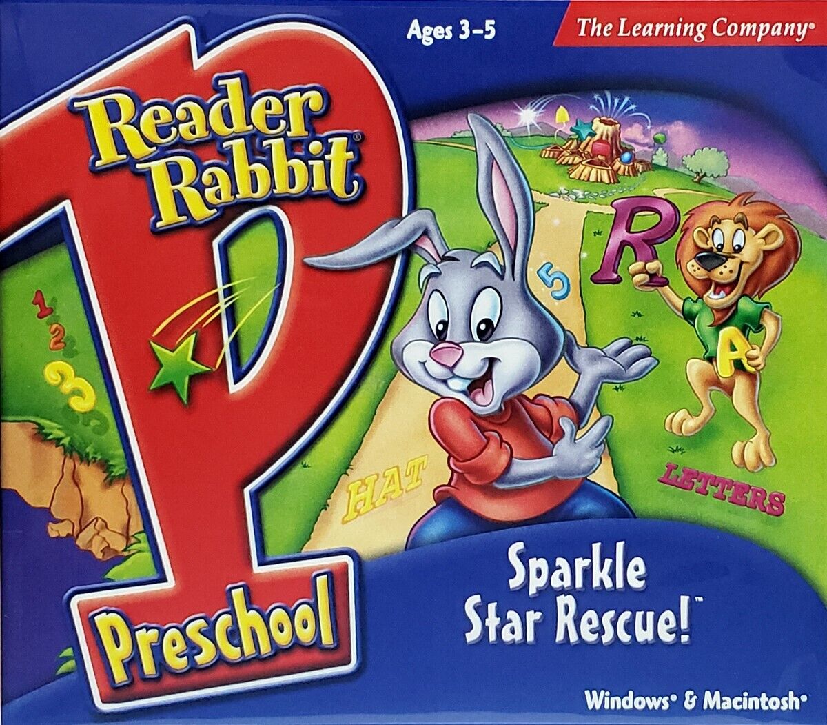 Reader Rabbit Preschool Sparkle Star Rescue Ages 3-5 Learning Company New Sealed