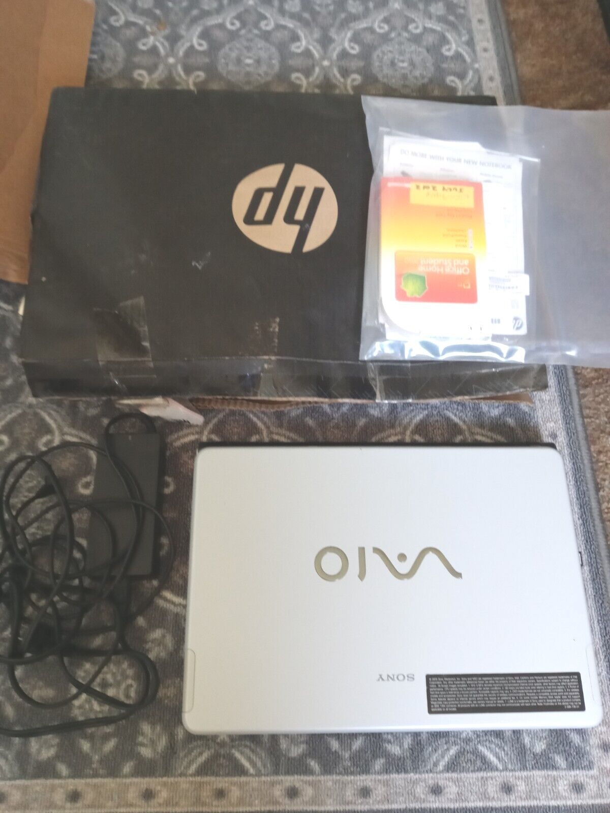 Sony Vaio PCG-7A2L Laptop tested Works With Charger, Box And Receipt