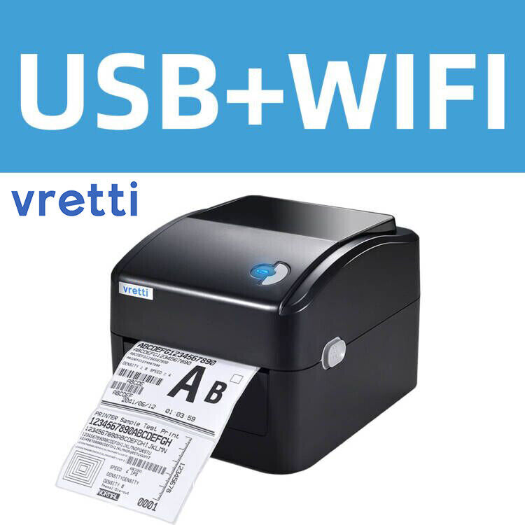 VRETTI Wireless Wifi Thermal Shipping Label Printer 4x6 For UPS,Amazon,Etsy,eBay