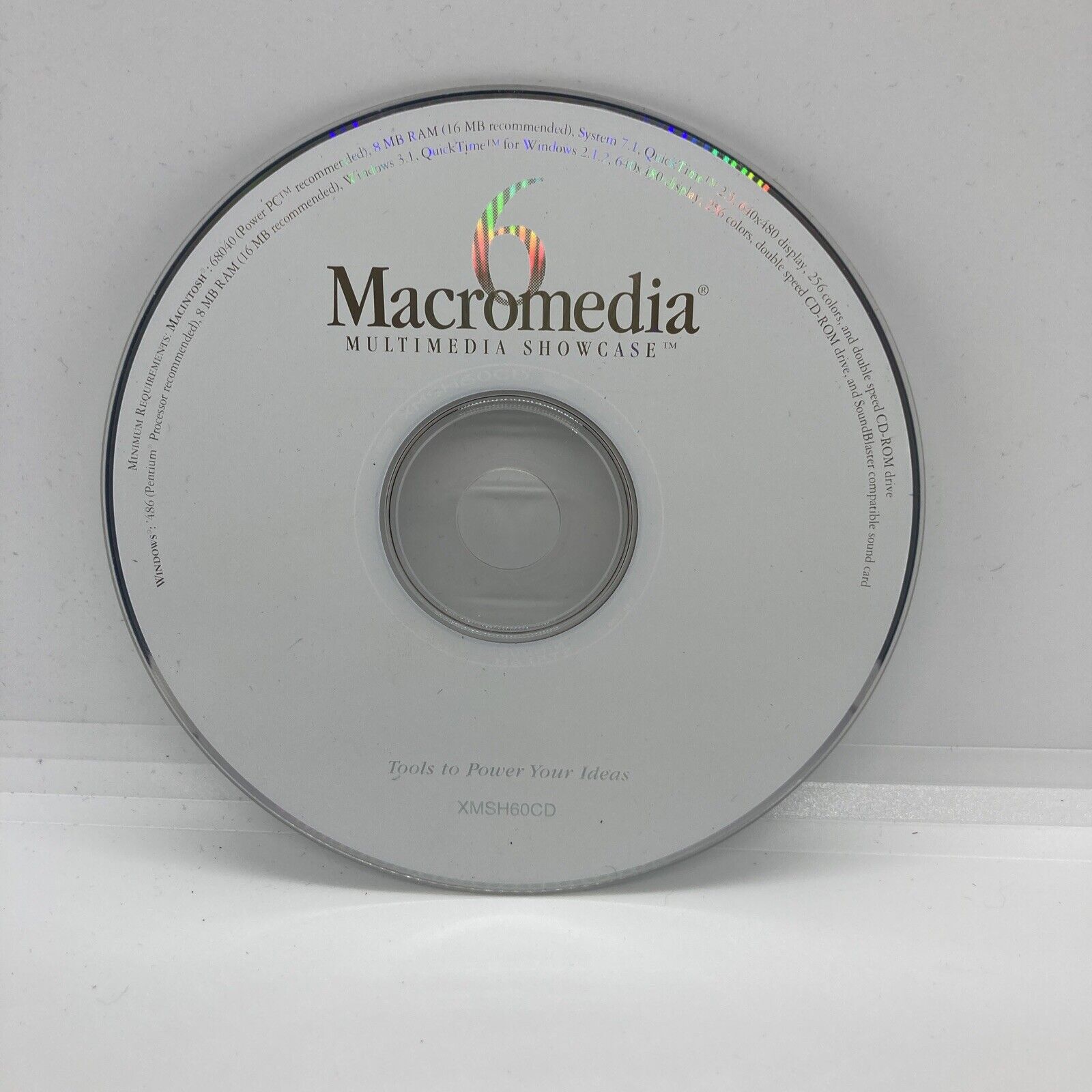 Vintage software - MACROMEDIA Multimedia Showcase 6 CD