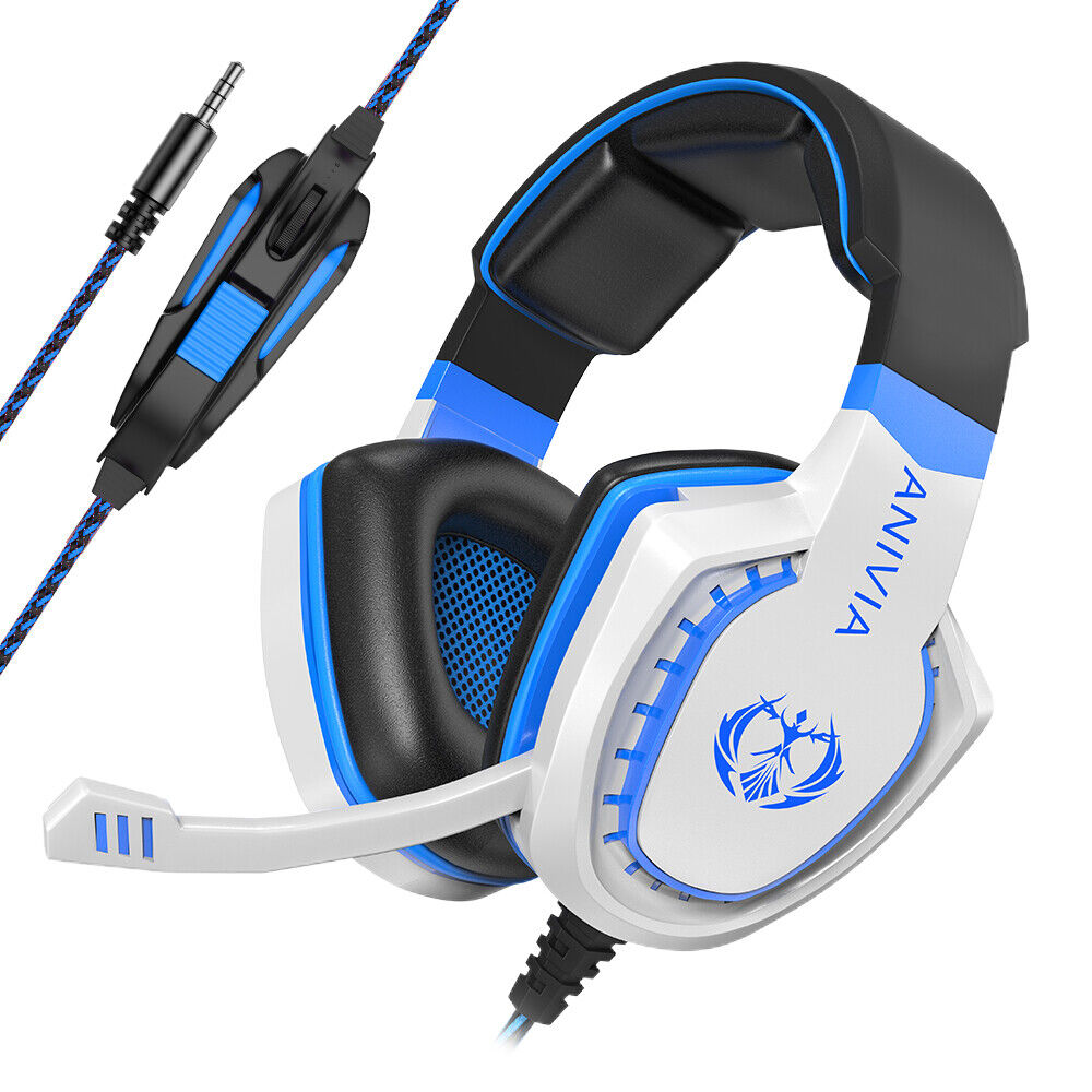 Noise Cancelling Gaming Headset for PC,PS4,PS5 Wired Xbox Headphones with Mic
