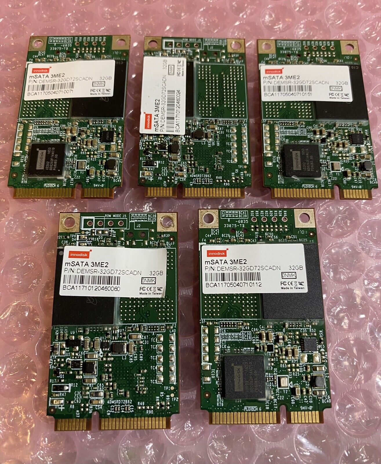 5 Lot Innodisk mSATA 32GB 3ME2 SSD (DEMSR-32GD725CADN) Solid State Drives