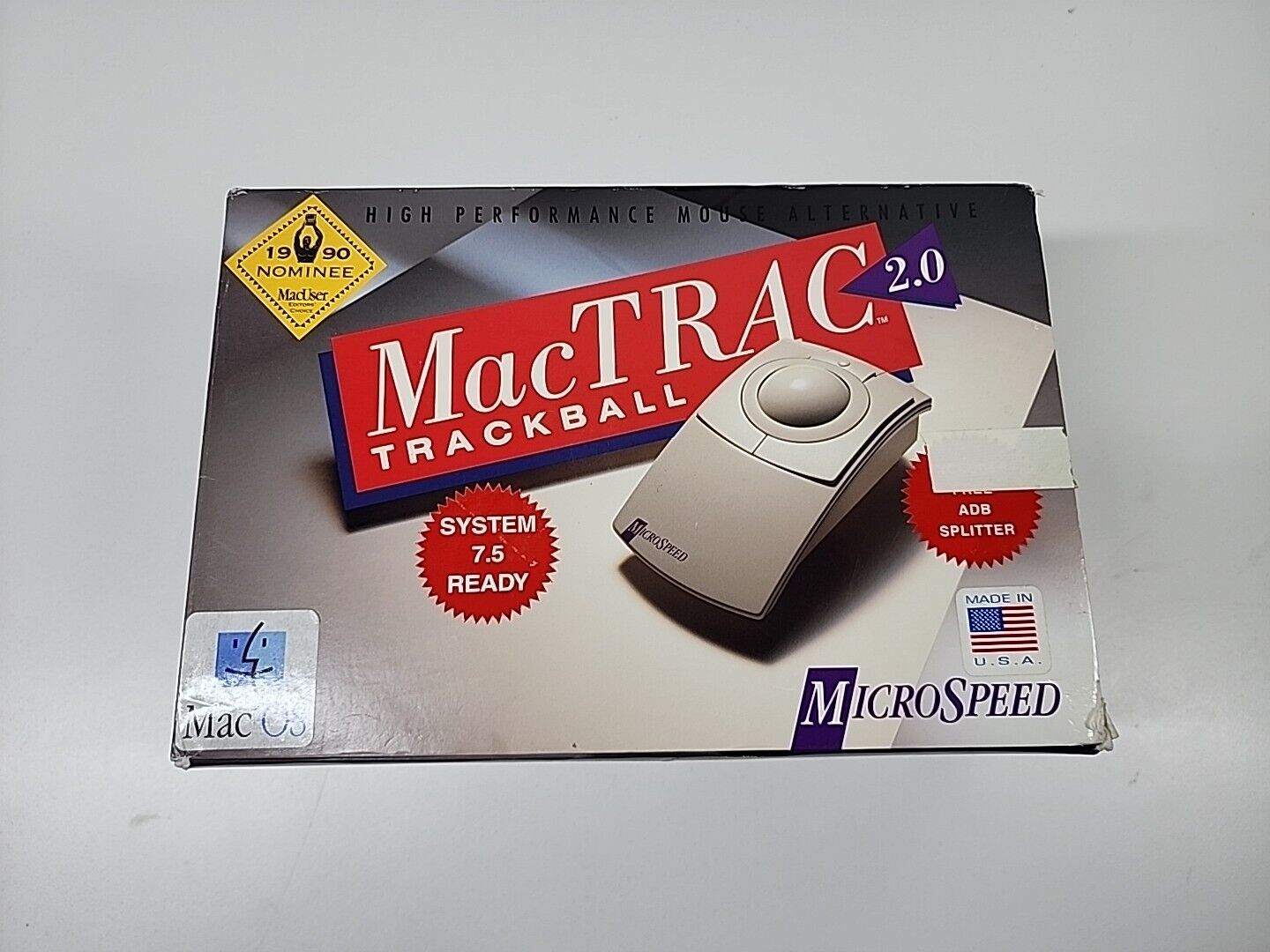 Vintage MacTRAC 2.0 ADB Trackball for Apple Macintosh by MicroSpeed