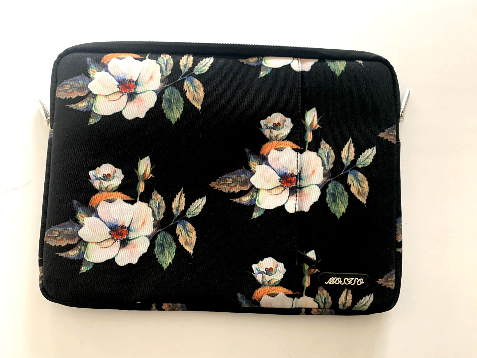 Mosiso Black Floral Laptop Sleeve Pouch Case Carry Bag 11\