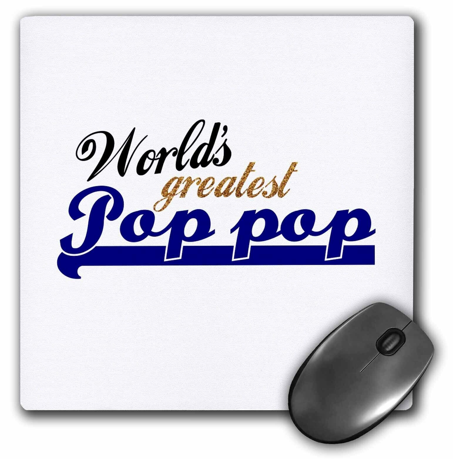 3dRose Worlds Greatest Pop-pop - grandfather nickname - Best Granddad - Grandpa