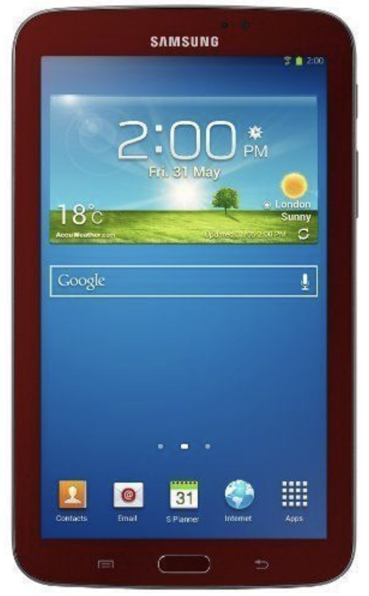 Lot of Four (4) Samsung Galaxy Tab 3, 8GB, Wi-Fi - Garnet Red [SM-T210R]