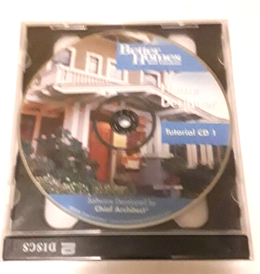 HOME DESIGNER Software Better Homes and Gardens Chief Architect Tutorial 2 CD's