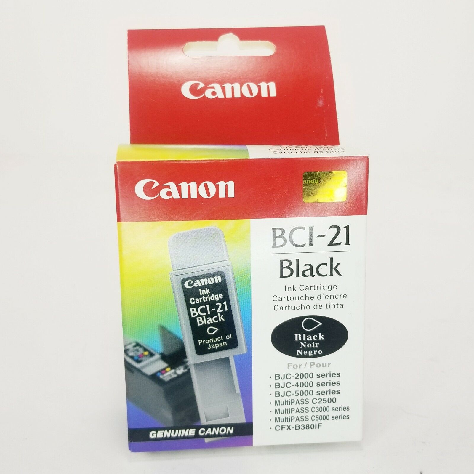 Canon BCI-21 Black Ink Cartridge 3499A40 Genuine No Expiration Listed