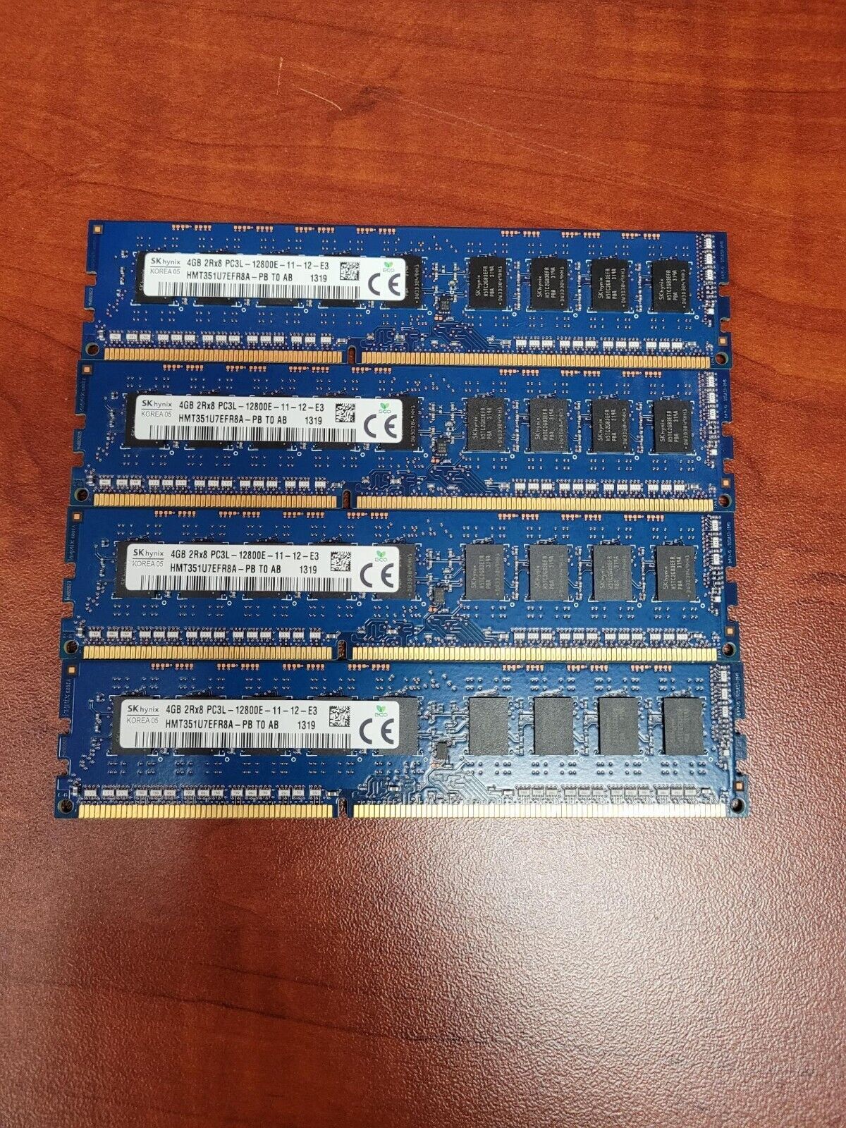 Hynix 16GB (4x4GB) PC3L-12800E 1Rx8 DDR3-1600MHz ECC Unbuffered HMT451U7AFR8A-PB