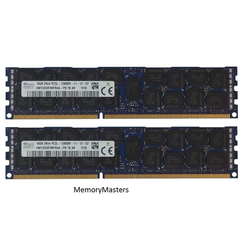 32GB Kit 2x 16GB DELL POWEREDGE R320 R420 R520 R610 R620 R710 R820 Memory Ram