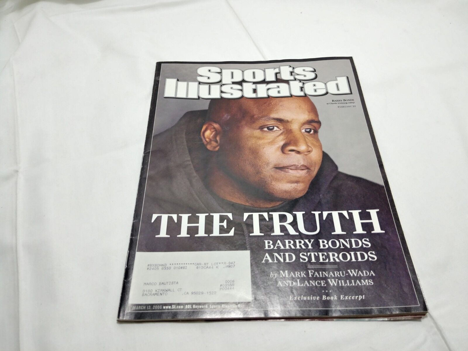 Sports Illustrated Match 13 2006 Barry Bonds and Steroids