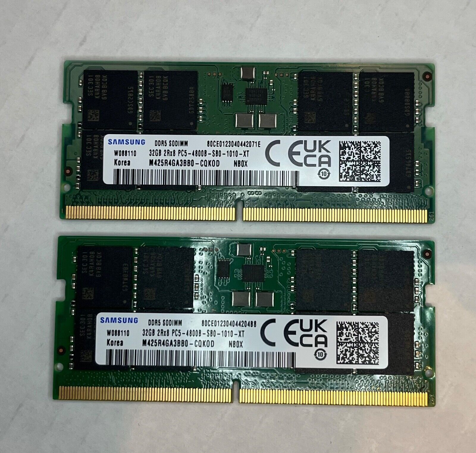 Samsung 64GB DDR5 (2x32GB) PC5-38400 4800 SO-DIMM M425R4GA3BB0-CQK0D Laptop RAM