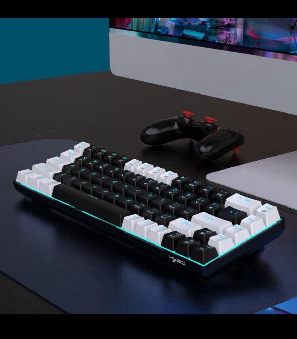 Mechanical Gaming Keyboard 68 Keys RGB Backlit for Gamers and Typists Wired
