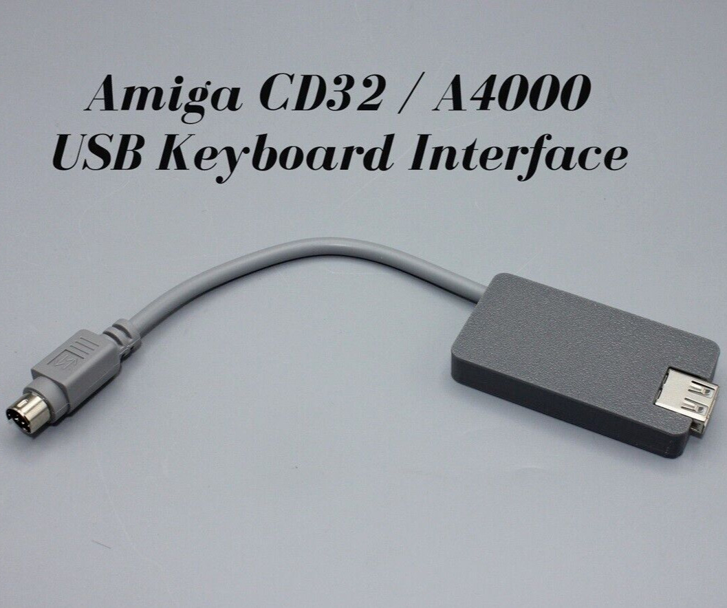 Amiga CD32 A4000 USB Keyboard Adapter True USB HID - All USB PC Keyboard\'s