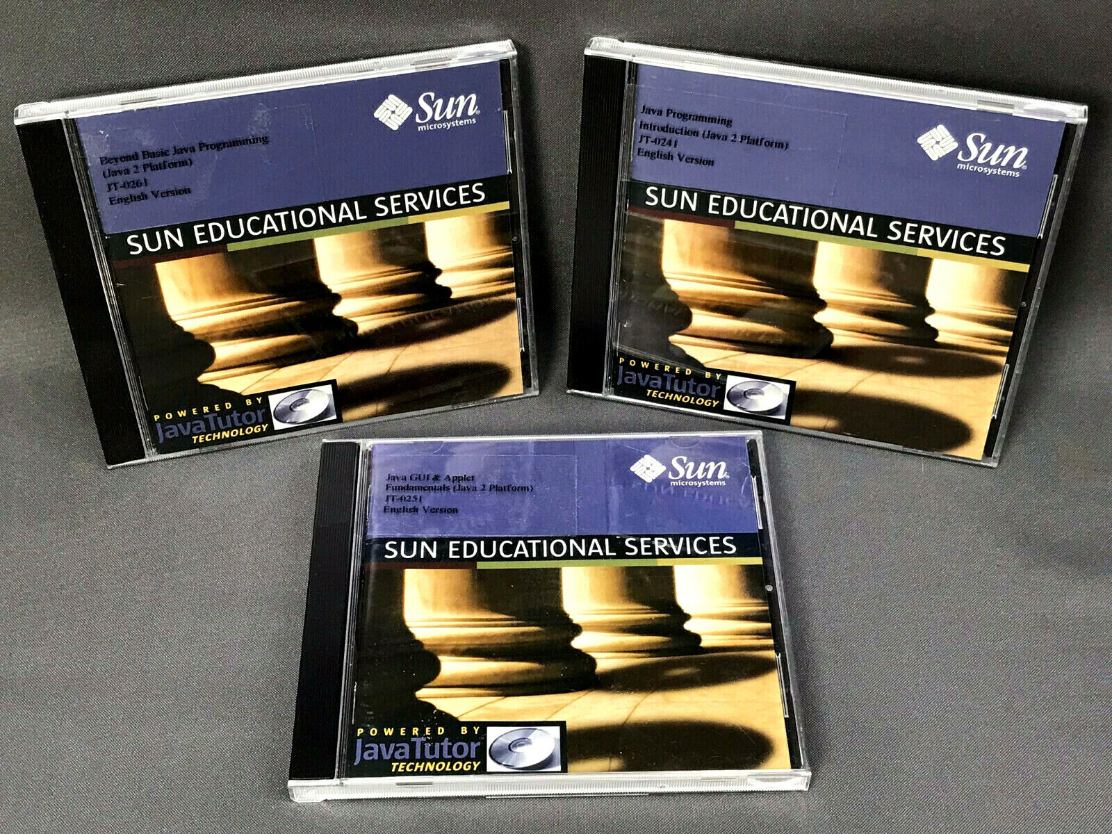 Sun Java Programming - Set of 3 Java-2 Platform Training CDs - Vintage (c) 1999