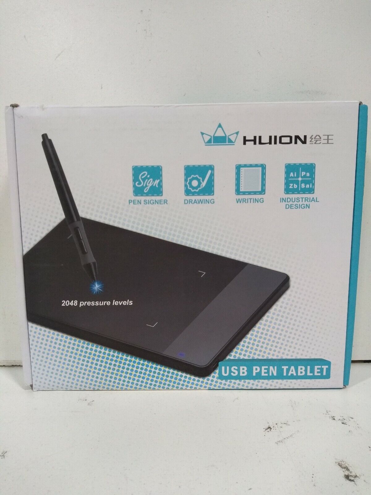 Huion H420 4 x 2.23 in Design Graphic Tablet with Digital Cordless Pen