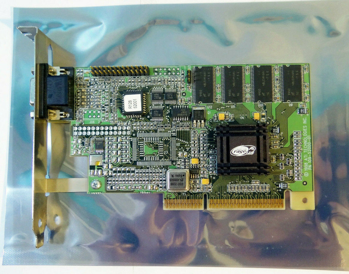 ATI Rage 128 8M P/N 11025200302 015008 VGA Xpert 99 AGP Video Card Tested Works