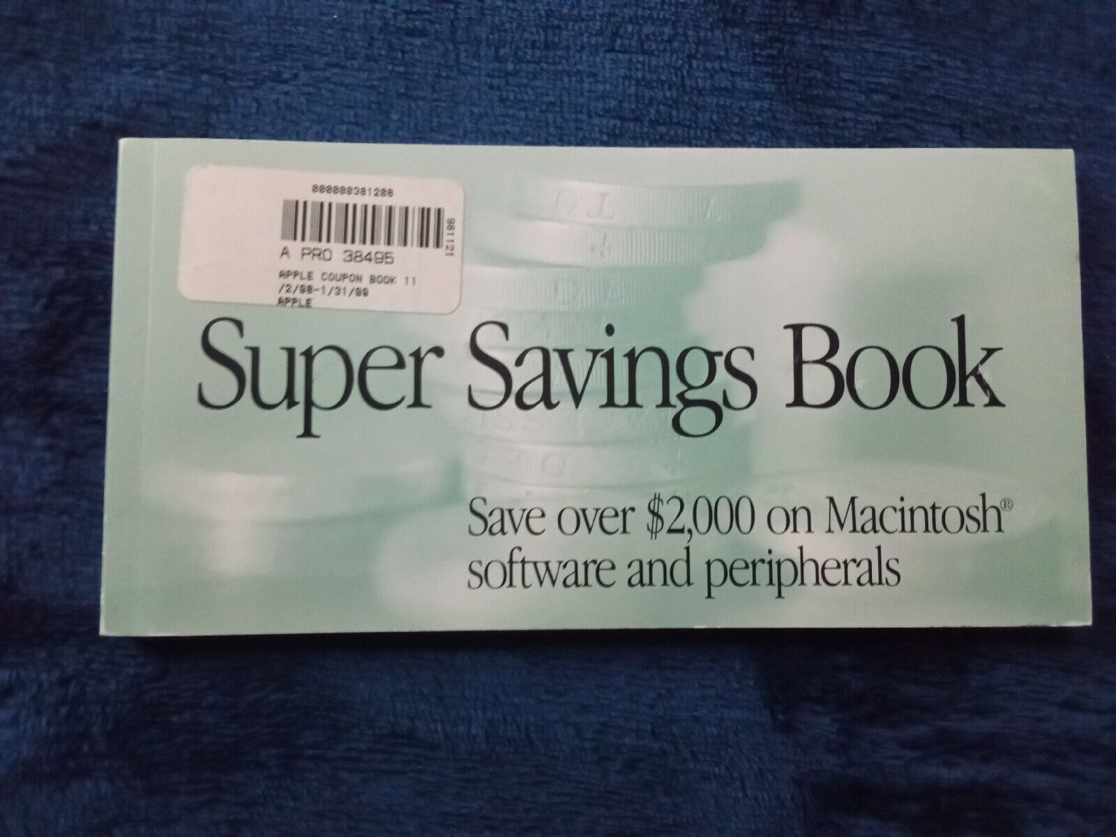 PRE-TURN OF THE CENTURY Apple Computer Book Super Savings Book MINT RARE