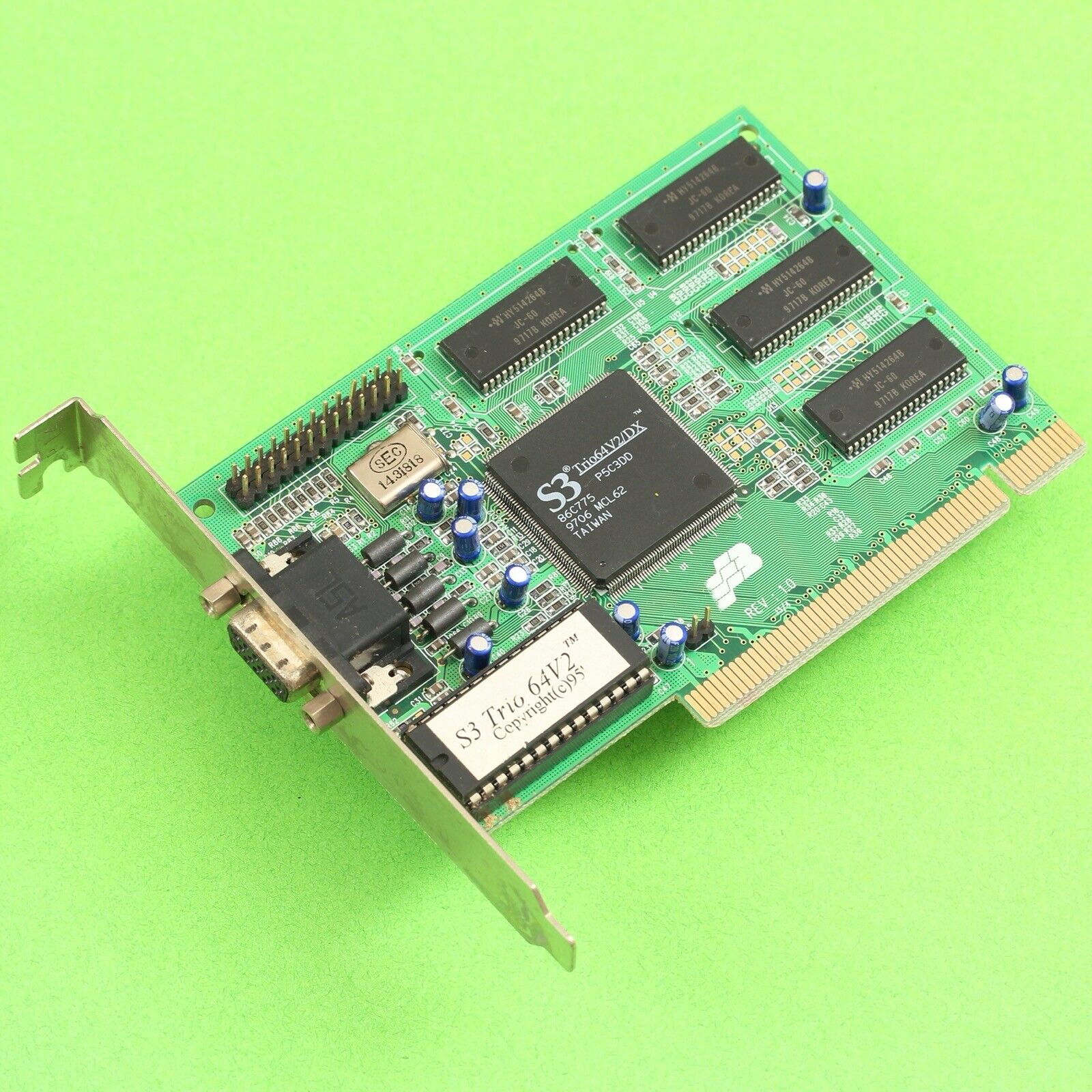 FlagPoint S3 ViRGE Trio64V2 / DX PCI 2MB VGA Video Graphics Card *RECAPPED*