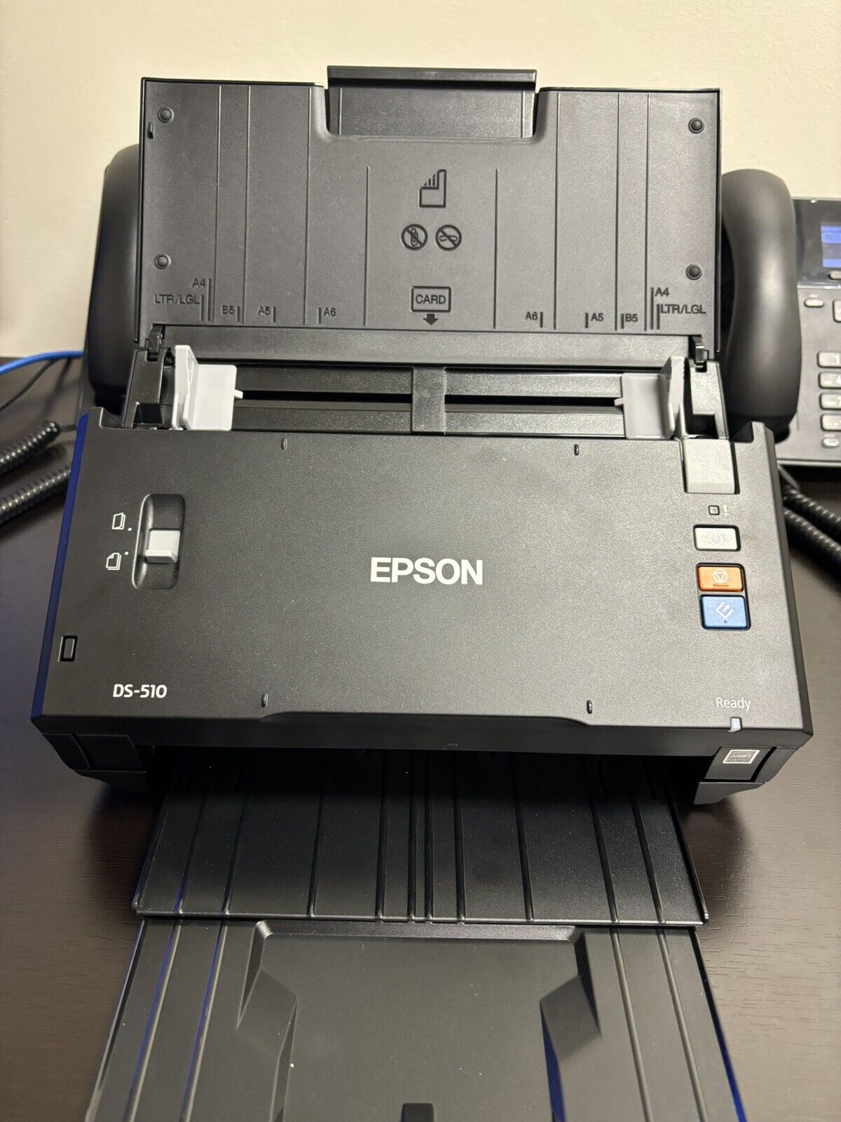 Epson WorkForce DS-510 Color Document Scanner Tested + Power Supply and Cable