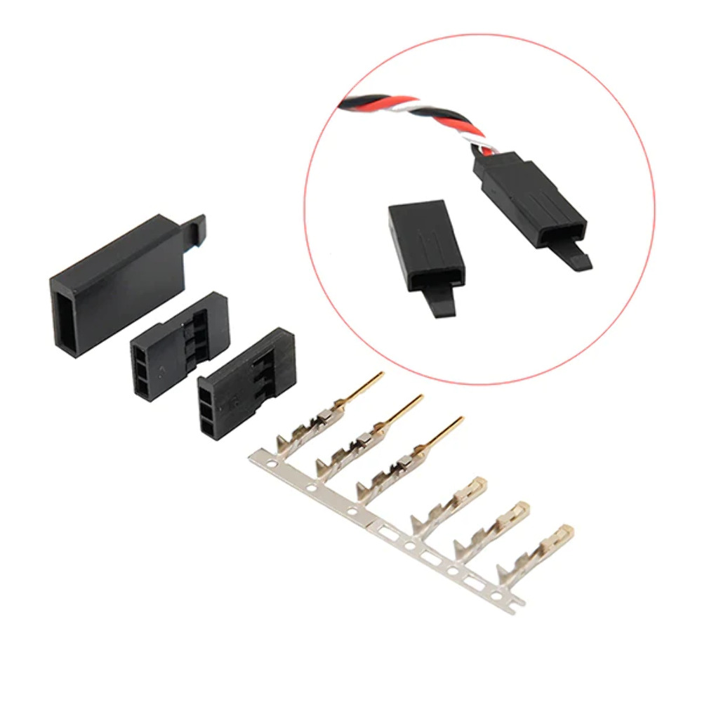 SON RC Futaba Connector (male and female housing ,Terminals) Set of Four
