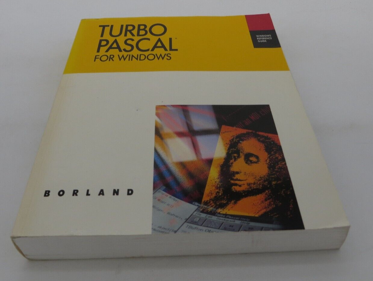 TURBO PASCAL For Windows Reference Guide Borland vintage computer manual book