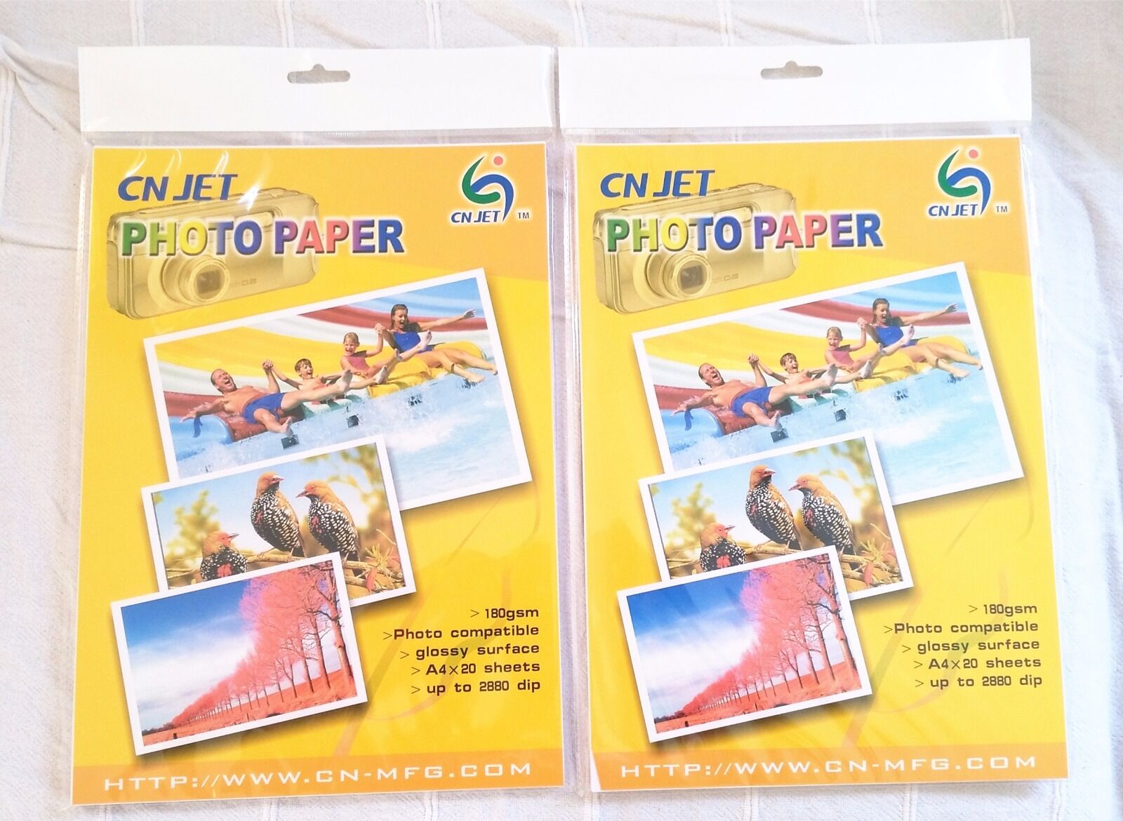 40 pcs A4  CN-JET (8.3 in x 11. in) Glossy inkjet photo paper for HP Canon Epson